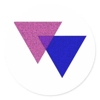 Bisexual Triangles Sticker by LGBTQI