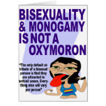 Bisexuality & Monogamy Is Not An Oxymoron! Cards