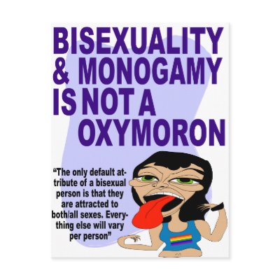 Bisexuality & Monogamy Postcard by sunlover1975