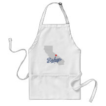 Bishop California CA Shirt Aprons