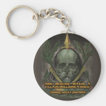 Bishop Porteus Quote on Heroes and Villains Keychain