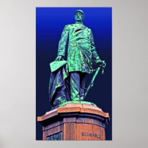 Bismarck Memorial, Berlin, Blue Back Posters