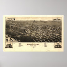 Bismarck, North Dakota1883 Poster