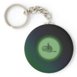 Bismillah - In the name of Allah green calligraphy Keychains