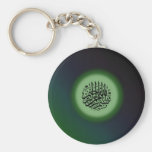 Bismillah - In the name of Allah green calligraphy Keychain