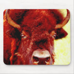 Bison / Buffalo Face Mouse Pad