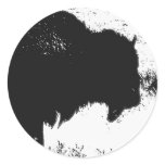 Bison - Buffalo Round Stickers