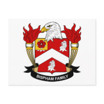 Bispham Family Crest Post Card