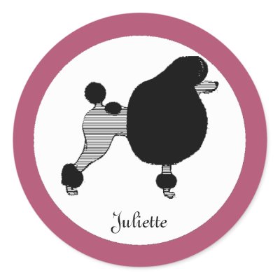 Bistro Poodle - Customisable by PaperExpressions
