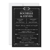Bistro  Wedding Invitation