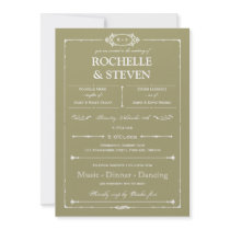 Bistro  Wedding Invitation