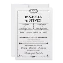 Bistro  Wedding Invitation