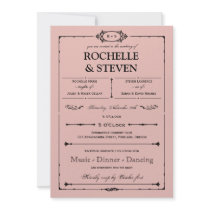 Bistro  Wedding Invitation