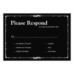 Bistro Wedding rsvp Custom Announcement