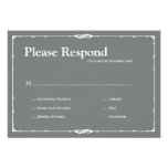 Bistro Wedding rsvp Custom Announcement