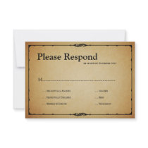 Bistro Wedding rsvp