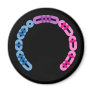 Bisxual Morse Code Arc Round Magnet