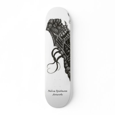 bitch22, Nelson Spielmann Artworks Skate Board by NelsonSpielmann