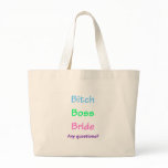 Bitch Boss Bride Bags