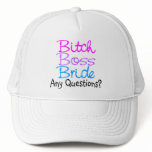Bitch Boss Bride Hats