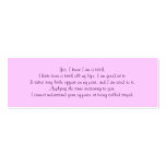 Bitch Card business cards