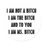 BITCH stickers