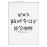 Bitch test greeting card