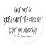 Bitch test stickers