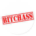 Bitchass Stamp stickers