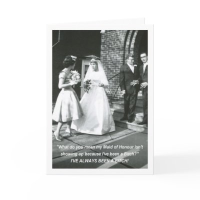 Bitchy Bride Maid of Honour by tomrent