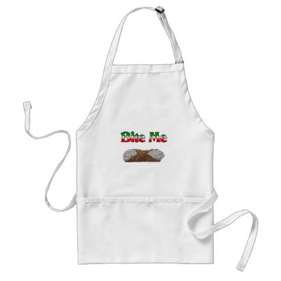 Bite Me (Cannoli) Aprons by claybuster