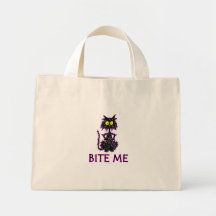 Bite Me! Cat Gift Designs Bag