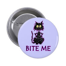 Bite Me! Cat Gift Designs Pins