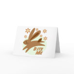 Bite Me Chocolate Bunny Greeting Cards