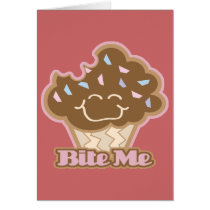 bite me chocolate cupcake cards