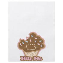 bite me chocolate cupcake full color flyer