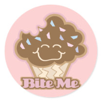 bite me chocolate cupcake stickers