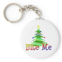 Bite Me Christmas Tree Key Chain