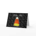 Bite Me, Cute Angry Candy Corn Cartoon Design cards
