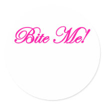 Bite Me Design Stickers