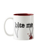 Bite Me Fangs mugs