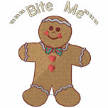 Bite Me Gingerbread Embroidered Hooded Sweatshirt