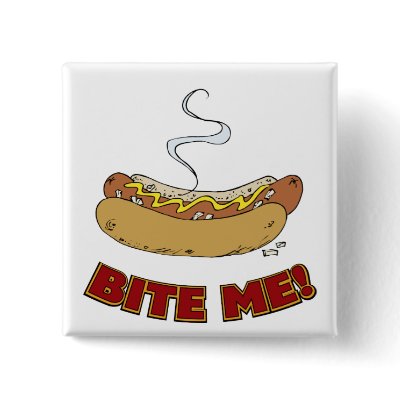 Bite Me - Hot Dog by goodnewsgifts