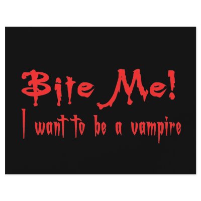 Bite Me I Want To Be A Vampire Flyers by ColorShow