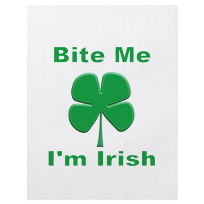 Bite Me I'm Irish Flyer Design by bartstshirts