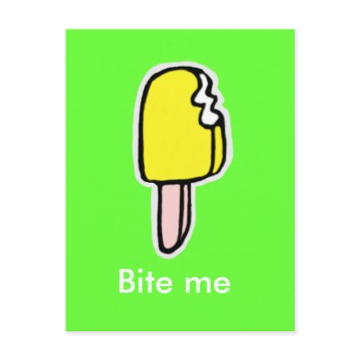 Bite me post cards by i_cream