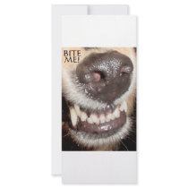 BITE ME! PERSONALIZED RACK CARD