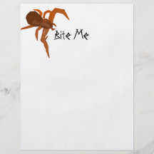 Bite Me Red Spider Full Colour Flyer