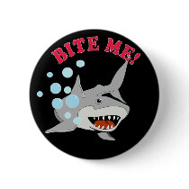 Bite Me Shark Button