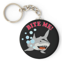 Bite Me Shark Keychain